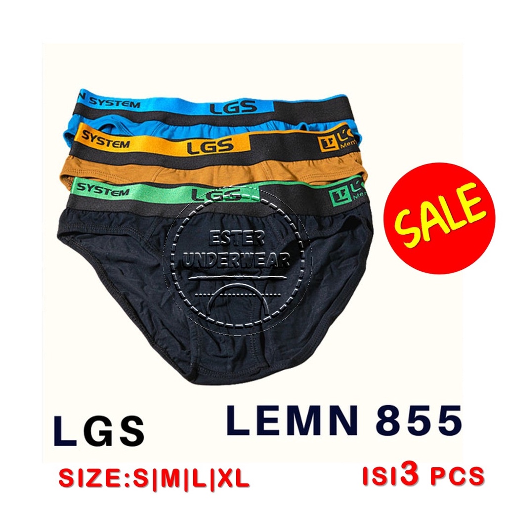 Celana Dalam LGS 855 ISI 3 Pcs |Brief LGS EXCLUSIVE