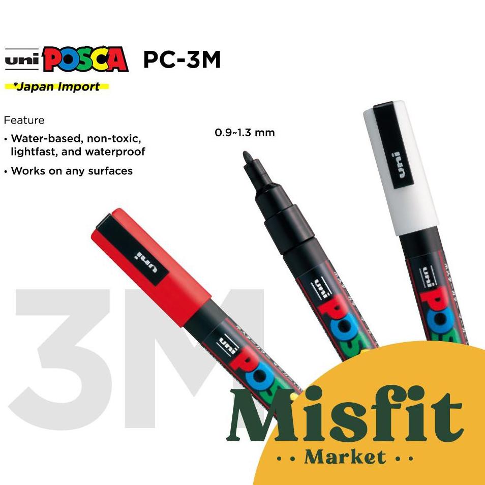 

Ongkir 0% UNI POSCA PC-3M Paint Marker (Fine Point) PC3M .,..,.,,,,.,