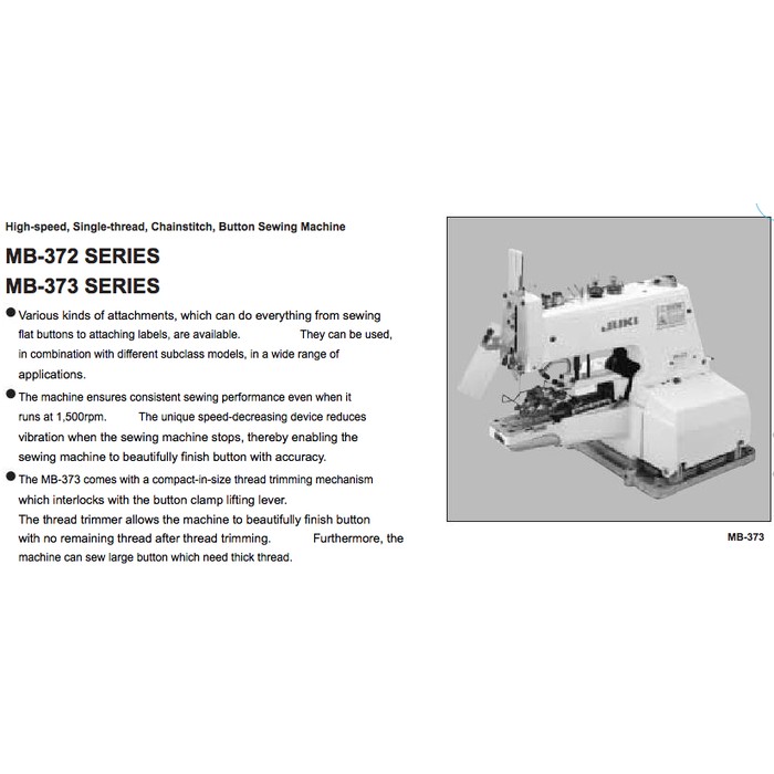 SIMARU SM373 / SM-373 Mesin Pasang Kancing High Speed Industrial