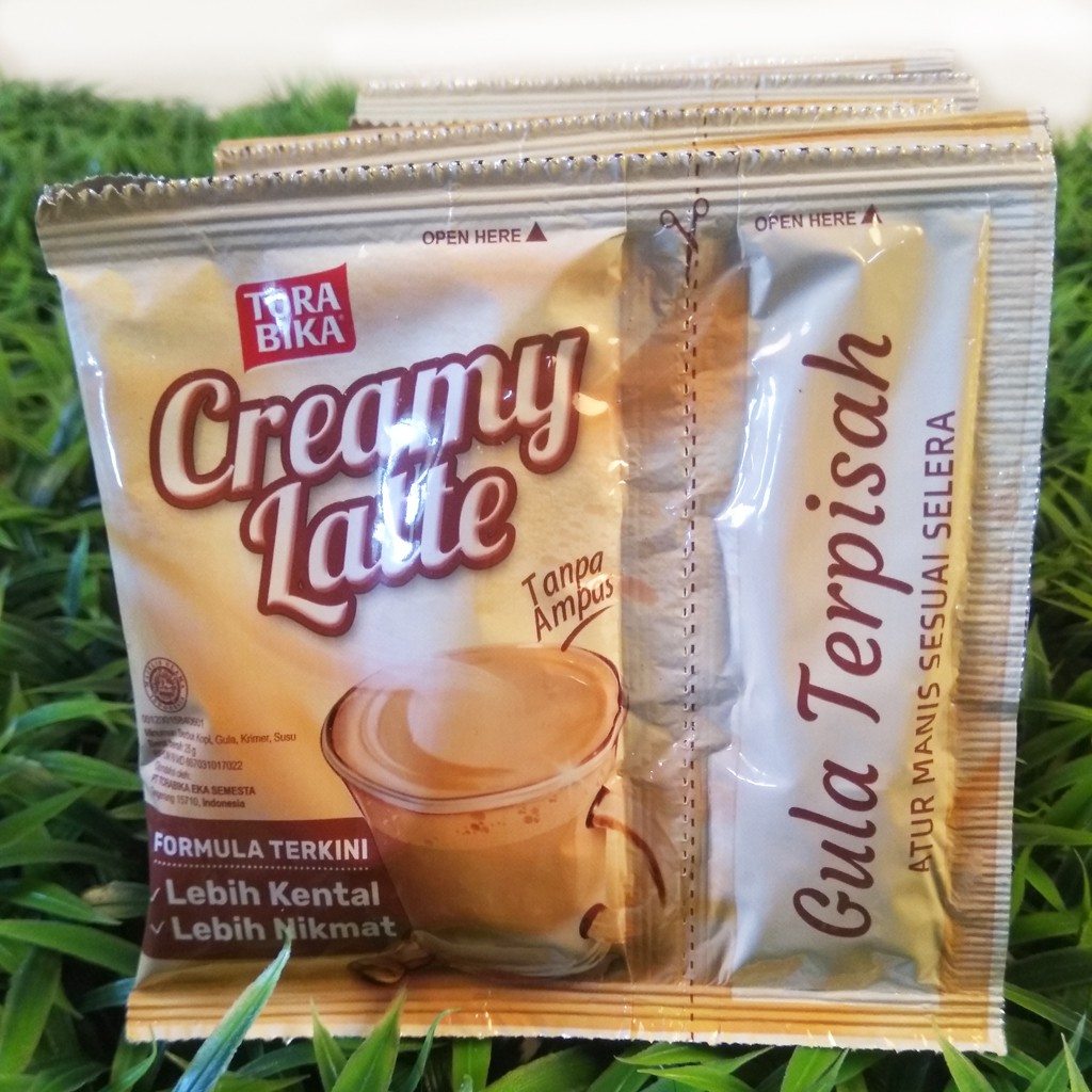 

ToraBika Creamy Latte sachet ( 25 gram). Satuan tetap harga grosir