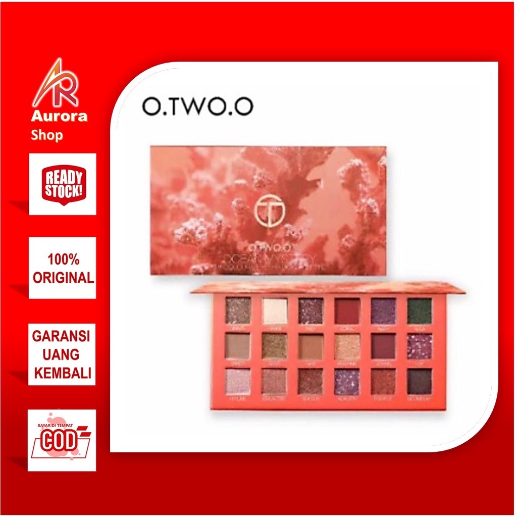 O.TWO.O Palet Eyeshadow Isi 18 Warna Glitter 9995