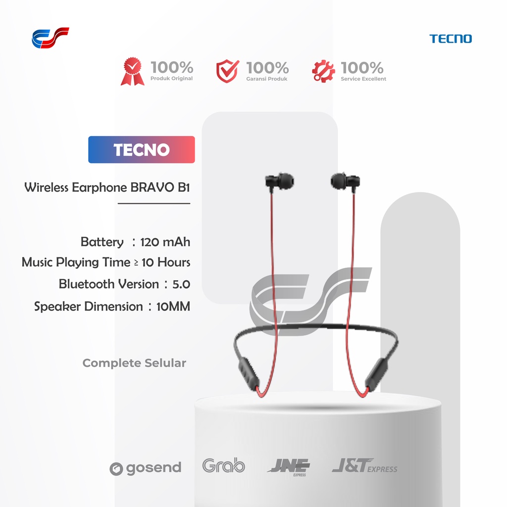 TECNO B1 SE Wireless Earphone [Bluetooth Sport Headset with Magnetic Earbud]