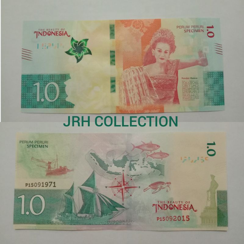 Testnote Peruri Penari Bali 1.0 Tahun 2015 AU