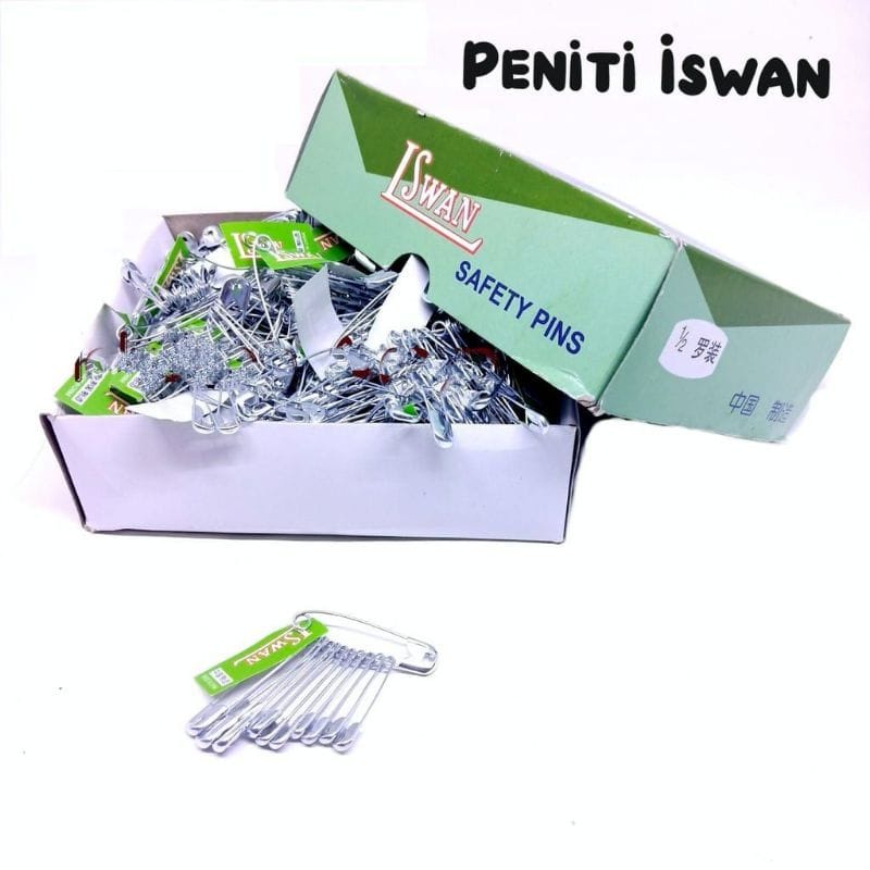 (1box) Peniti stainless steel Lswan box / Peniti Hijab / Peniti Baju