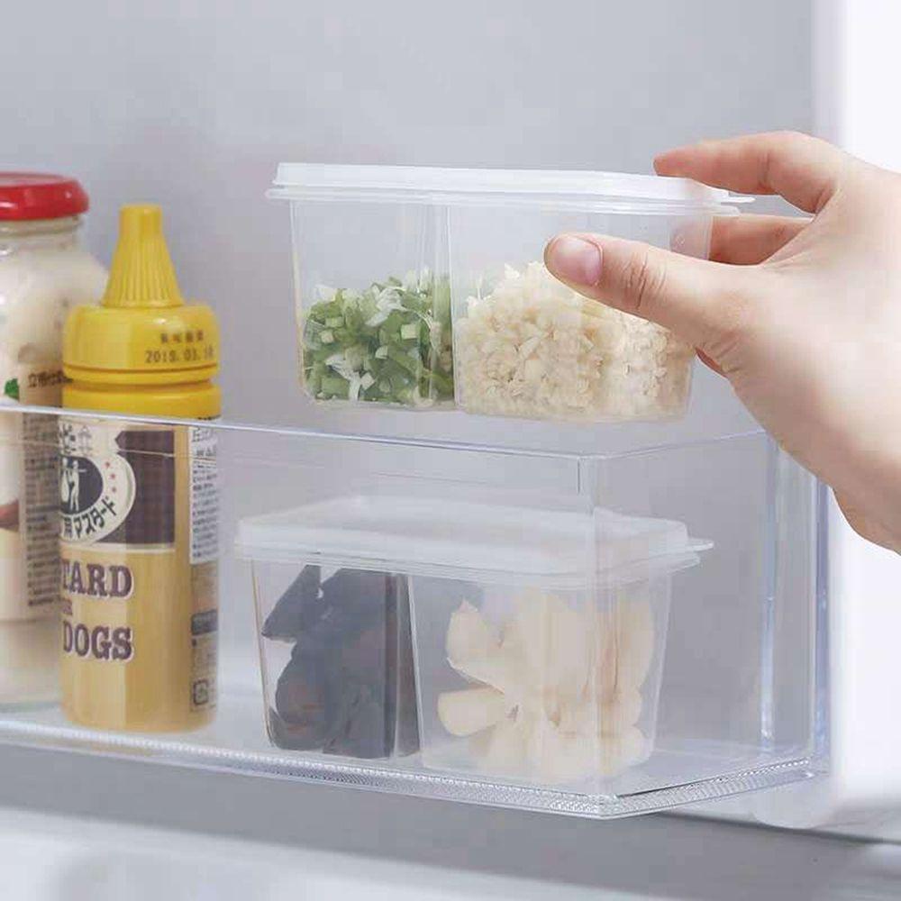 [Elegan] Kotak Bawang Putih 2Pcs /Set Multifungsi Hijau Bawang Pengawet Kulkas Organizer Dapur Gadget Freshness Fresh Keeping Box