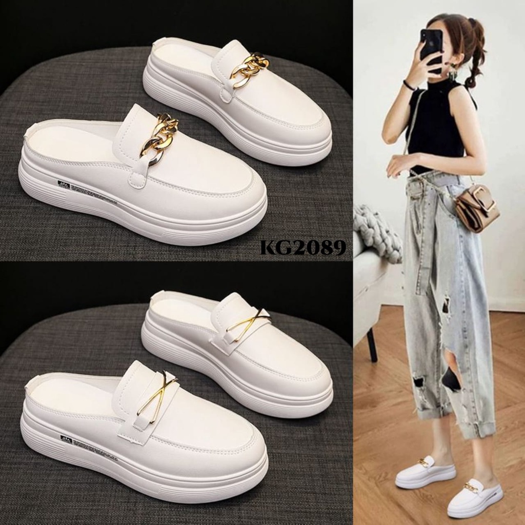 RESTOCK WYN SNEAKERS HIGH SOLE SELOP FASHION KOREA GOOD QUALITY KG2089