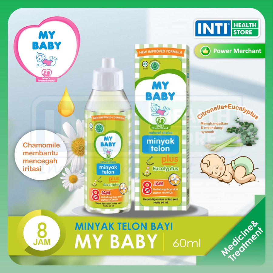 My Baby | Minyak Telon Plus 60 ml | Minyak Telon Bayi 60 ml My Baby