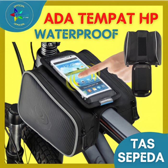 Bagus Tas Sepeda Mtb Tas Sepeda Roswheel Waterproof Touring Gowes Casing Hp Berkualitas