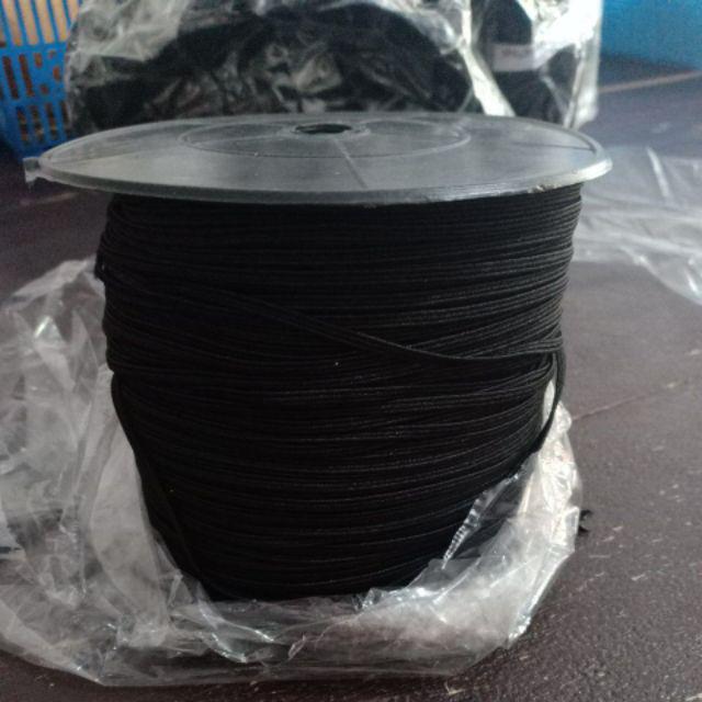 Ready Stock Tali Karet Masker 3mm Hitam