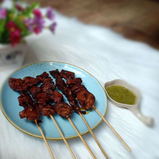 

Sate vegetarian/kaki jamur ori