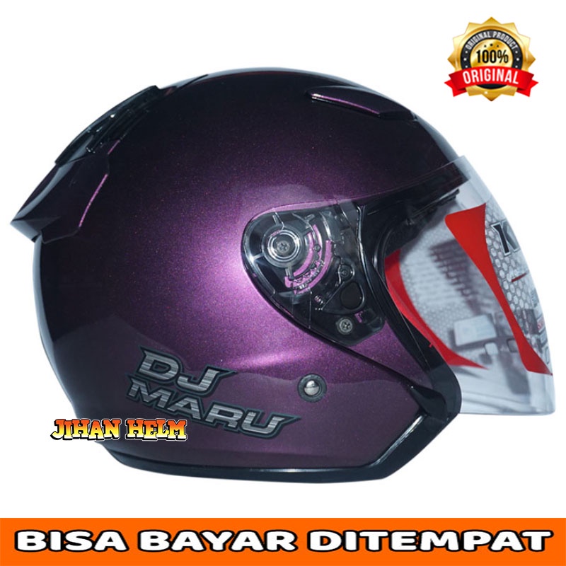 HELM / KYT / DJ MARU / HELM KYT / HELM KYT DJ MARU UNGU TERMURAH-UNGU