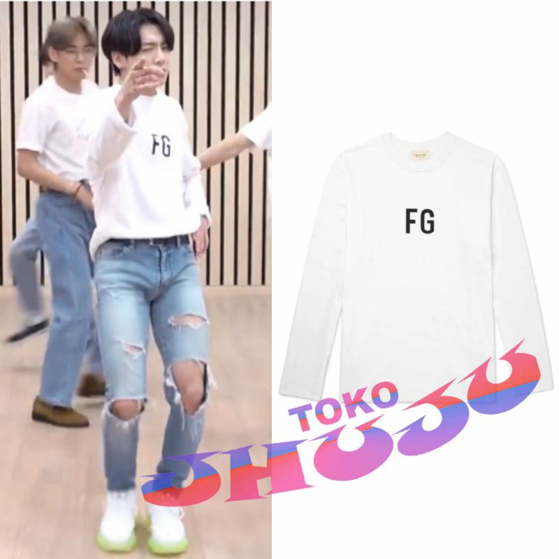 BTS Jungkook FG // Kaos LENGAN PANJANG tshirt BTS katun Combed 30s