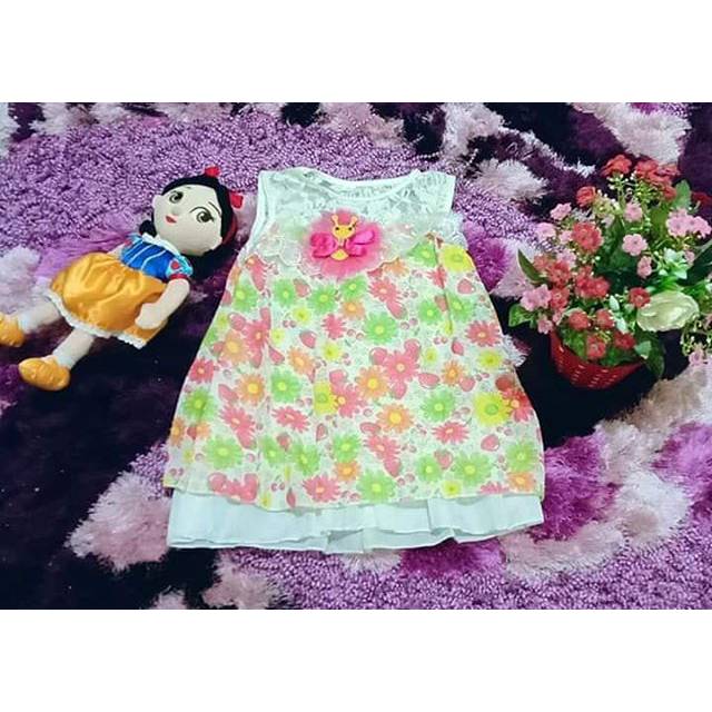 Dress anak Flower kode baju 03 ex display