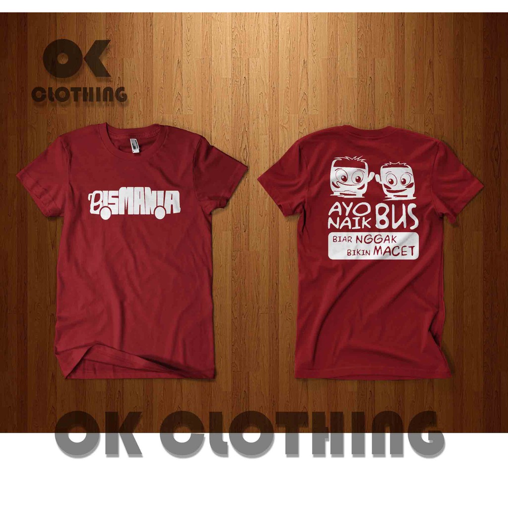 Baju kaos bismania ayo naik bus