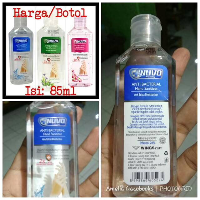 Nuvo hand sanitizer
