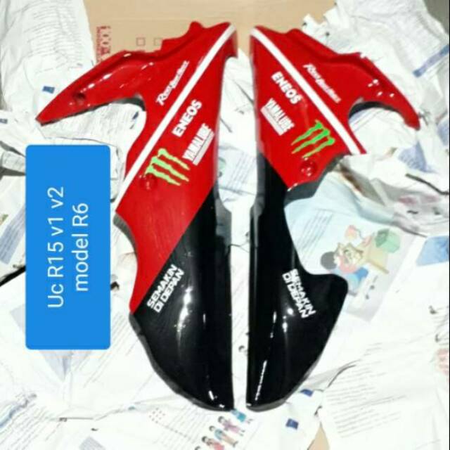 Undercowl R15 old model R6 Undercowl R15 v2 v1 model R6 Sambungan fairing R15 Tutup mesin R15 v1 v2