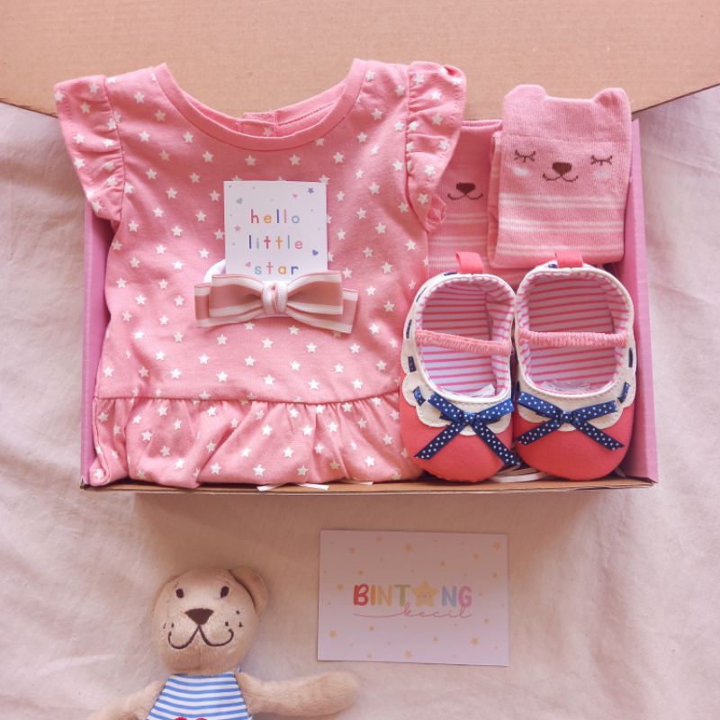 NEW |MOTHERCARE GIRL |HAMPERS MOTHERCARE| HAMPERS BABY |BABY HAMPERS |HAMPERS BAYI| KADO LAHIRAN| BABY GIFT-Dress flower 3-6m