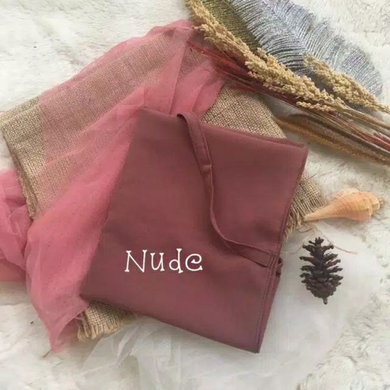 HIJAB SHALIHAH INSTAN DAILY SIMPLE NON PET (BERGO MARYAM)DIAMOND IMPORT-Nude