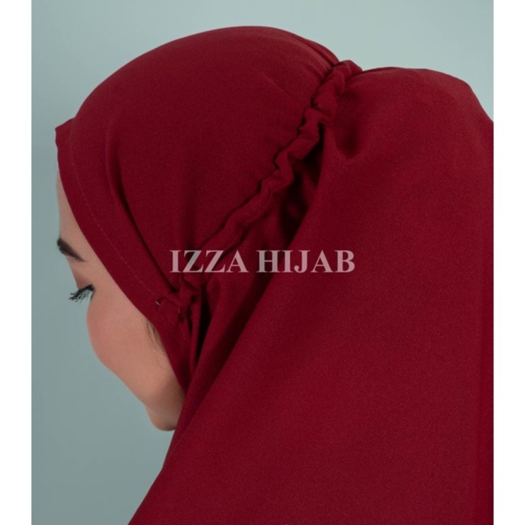 Jilbab instan sabila kerut diamond / Hijab bergo Maryam karet non per by izza