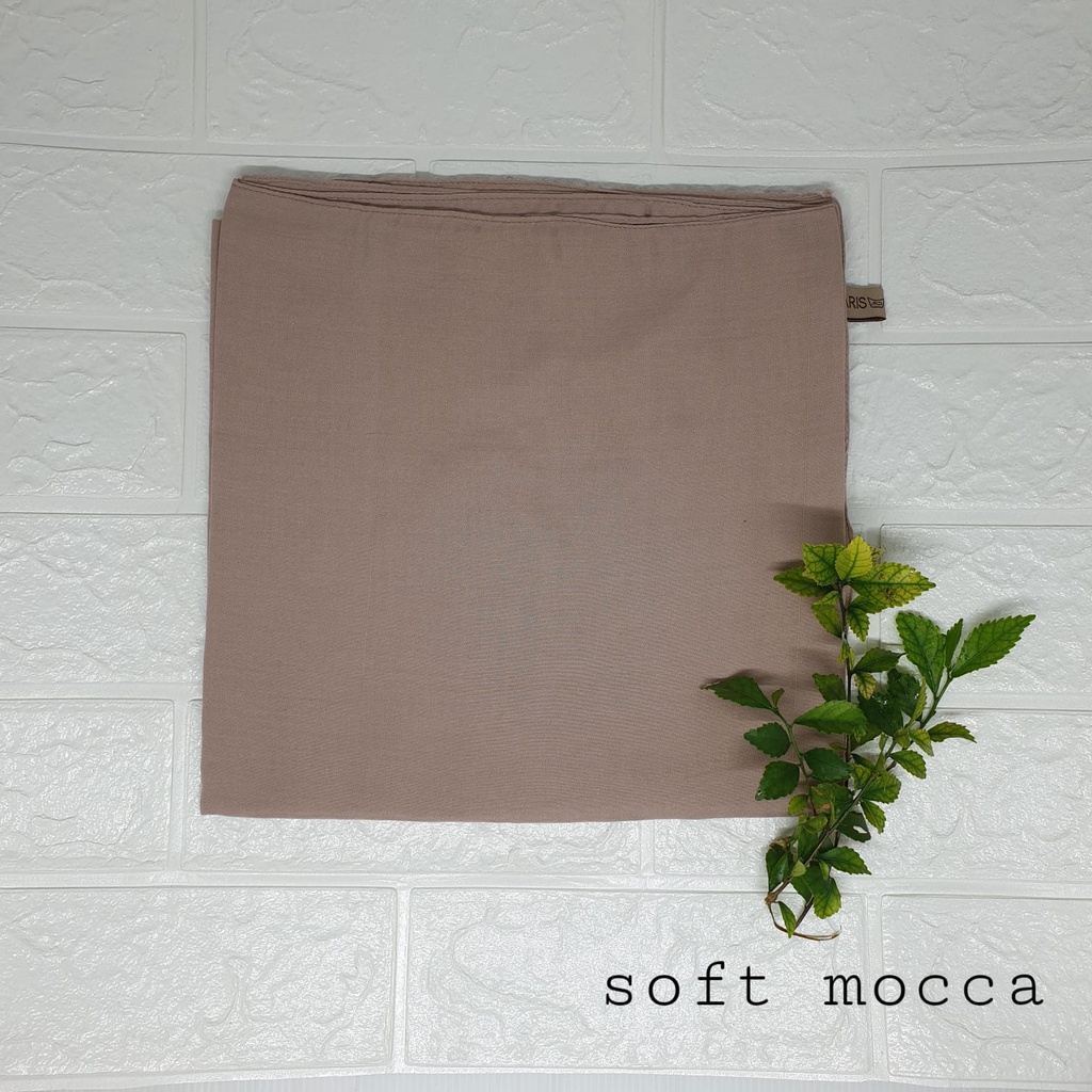 Hijab segi empat paris premium paris amour-Soft mocca