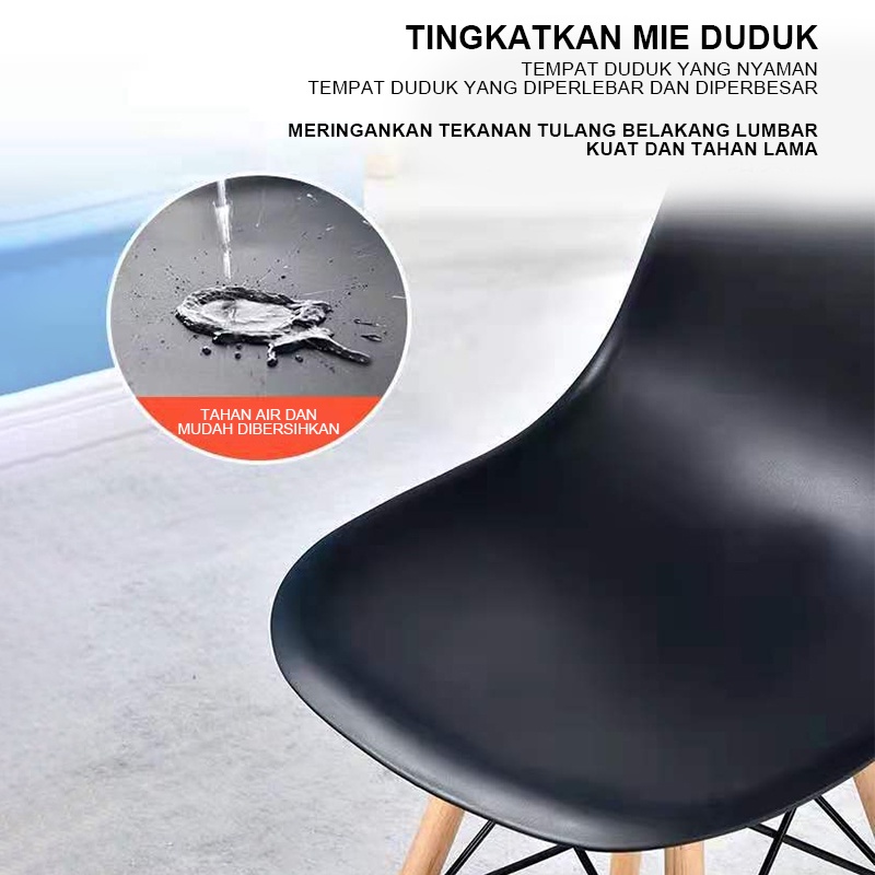 Weyon Sakura chair Kursi restoran kursi kopi modern sederhana bergaya Eropa kursi cafe