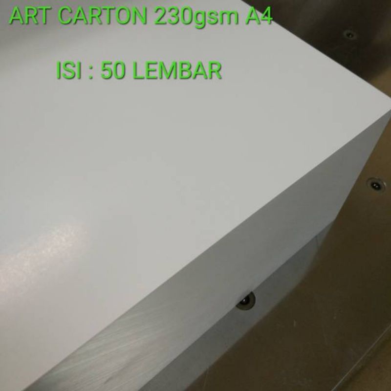 

(50 Lembar) Kertas ART Carton Paper 230 gsm / Kertas Art Carton Glossy 230 gsm