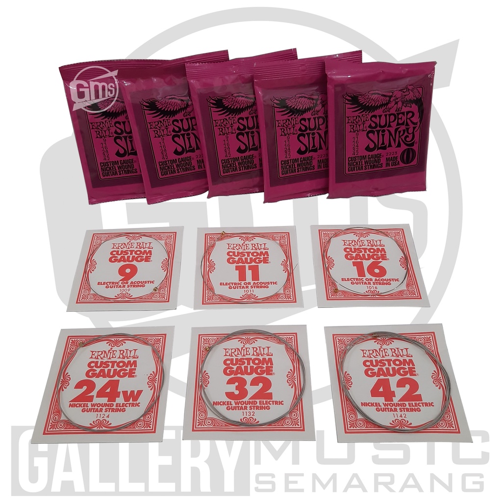 Senar Gitar Merk Ernie Ball Import Terlengkap (A32)