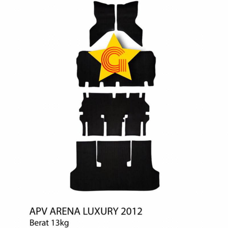 Karpet Mobil APV Arena Luxury 2012 Jahit Full Set