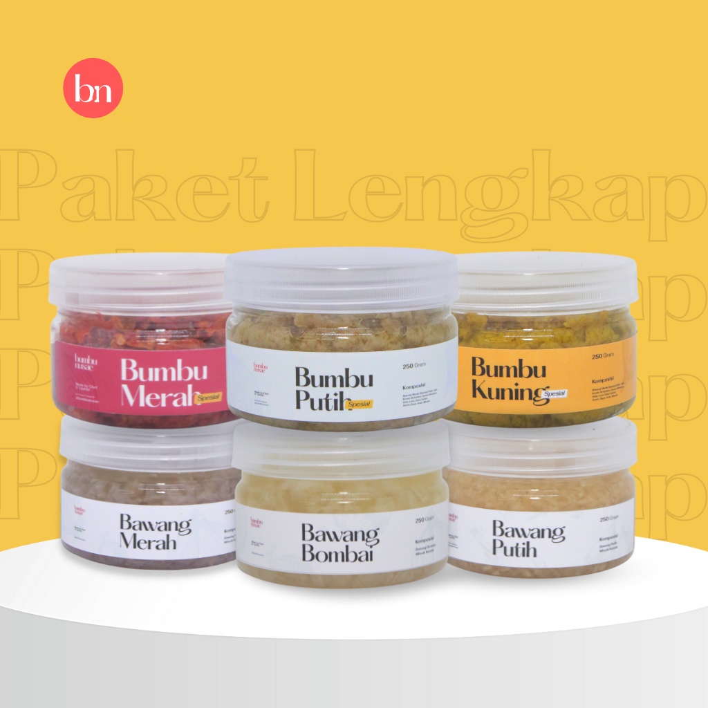 

Bumbu Nusae Paket Lengkap Bumbu Dasar dan Aneka Bawang (Paket Bumbu Dasar Spesial+Paket Aneka Bawang Cincang)
