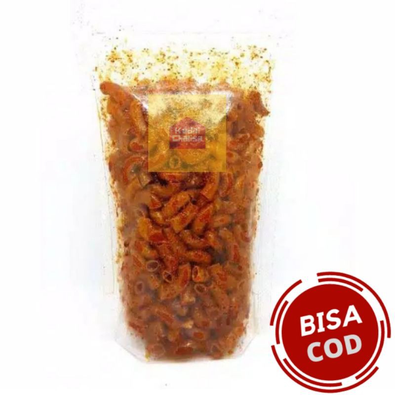 

Makaroni Bantat 100 gram Bantet Makroni Pedas Bumbu Basah Daun Jeruk