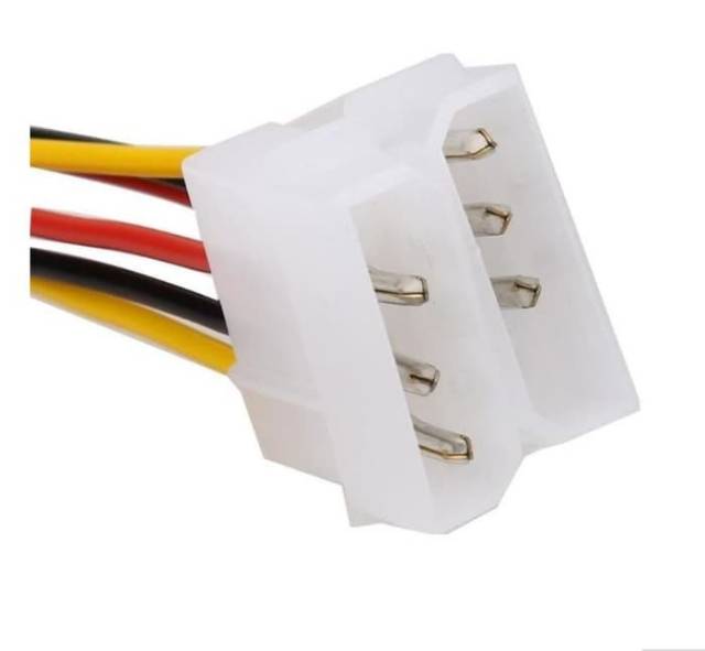 Kabel Power VGA 6 pin To Dual Molex IDE Konverter 6 pin cabang 2 Molex