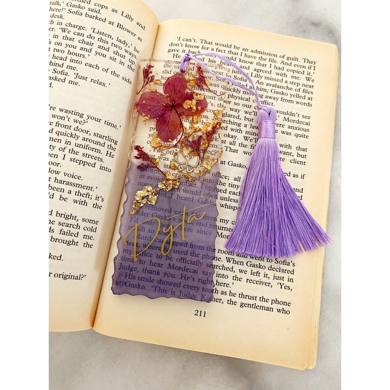 

Bookmark Resin / Pembatas Buku Large