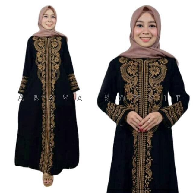  Baju  Muslim  Abaya Bordir Gamis  Maxi Dress Arab Saudi 