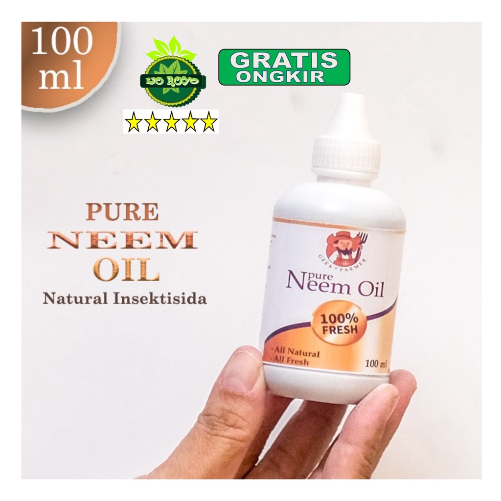 Insektisida Organik Cair Neem Oil 100ml Geek Farmer