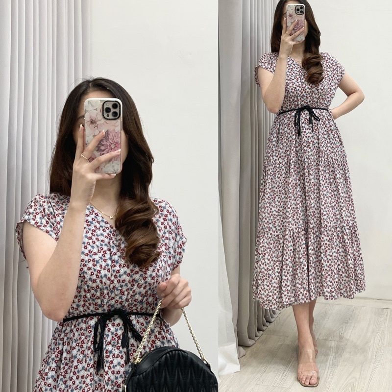 Amariel Malibu Home Dress - Daster Nyaman Adem-Mlb: Eclipta Cement