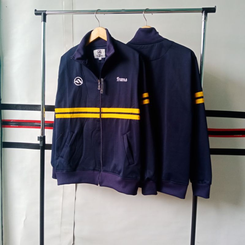 JAKET TRACKTOP FRAMS ORIGINAL NAVY