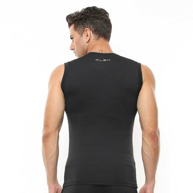 FVS-001HA Sleeveless sport fitness bodyfit FLEX hitam