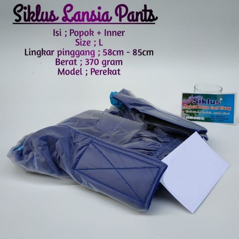 Tampon Popok Lansia SIKLUS LANSIA PANTS " L"
