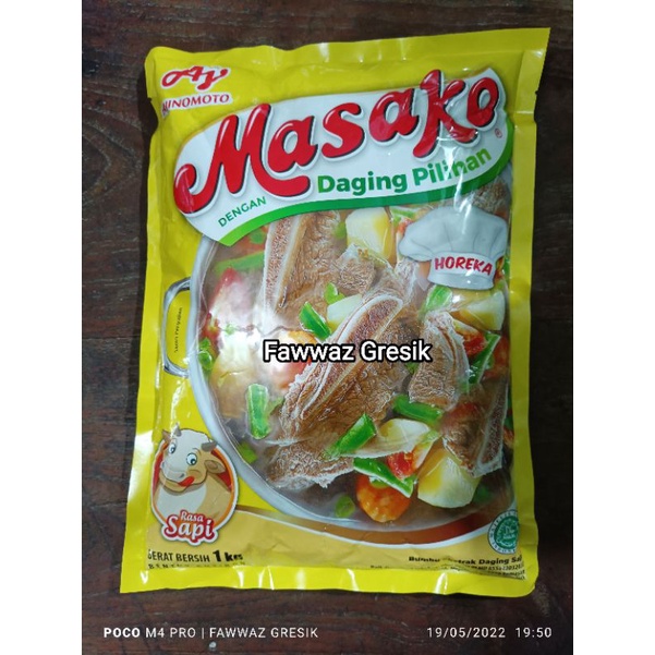 Masako Sapi 1Kg - Masako Ayam 1 kg Ajinomoto Bumbu Penyedap Rasa Kaldu Ayam / Sapi 1 kg Horeka