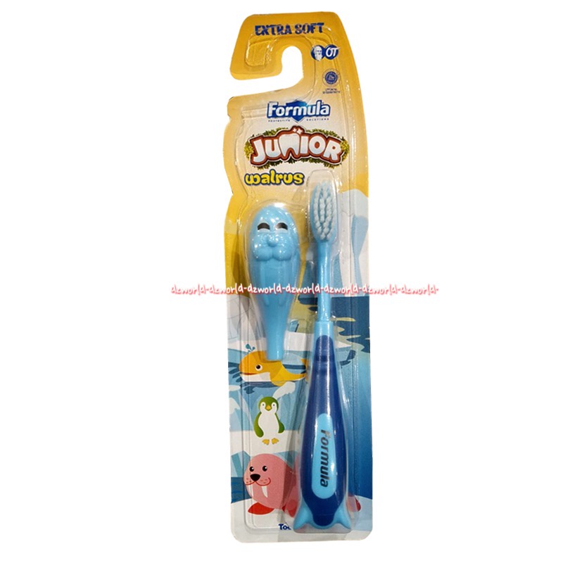 Formula Walrus Sikat Gigi Anak Dengan Tutup Sikat Gigi Junior Toothbrush For Kids Tooth Brush Sikatgigi Anak Anak Dengan Tutup