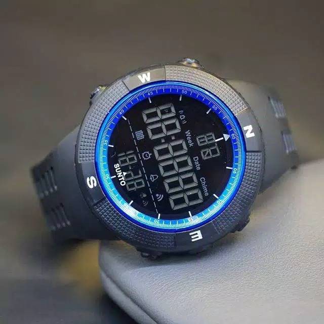 Jam Tangan Pria Sporty Outdoor Sunto Amfibi Strap Rubber Water Resist