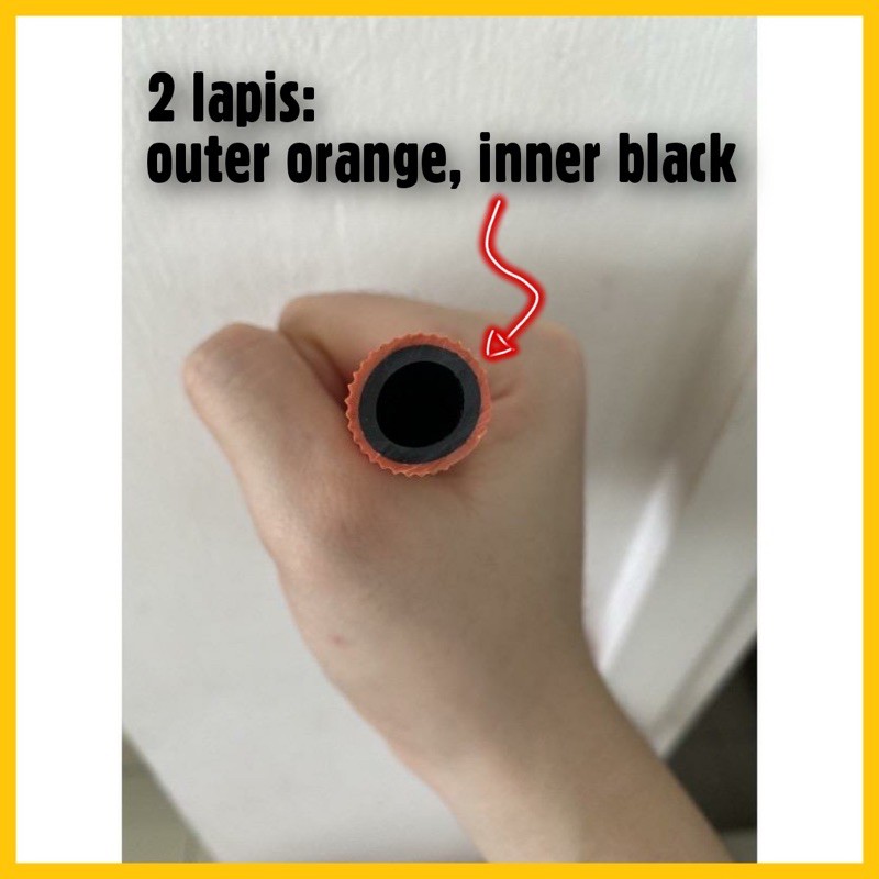 Selang Gas per meter / Selang gas Orange 2 Lapis / Selang Gas Tekanan Tinggi / Selang Gas LPG / Selang Gas Elpiji motif garis