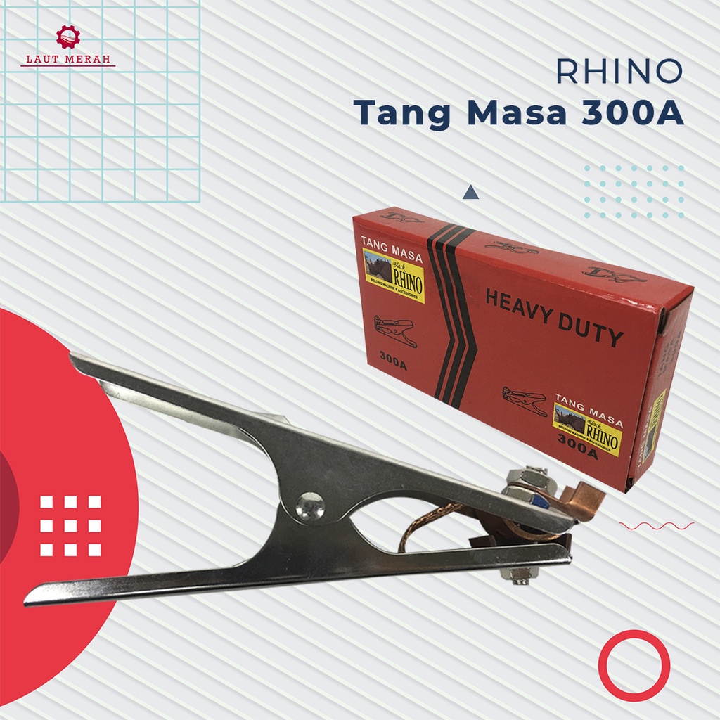 TANG MASA 300A RHINO - STANG MASSA 300 A RHINO - JEPITAN LAS