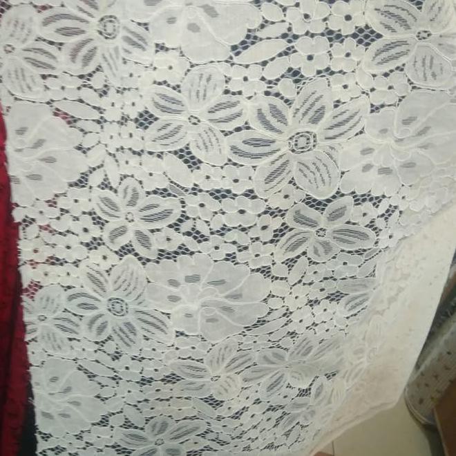 Kain Kebaya/Bahan Brokat Lace Katun