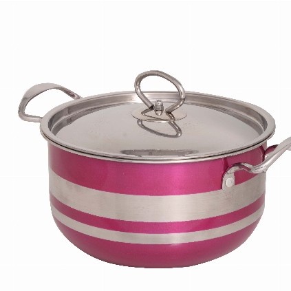 WESTON ORIGINAL PANCI SET WARNA STAINLESS TEBAL COOKWARE SET STOCK POT VIOLET 8PCS