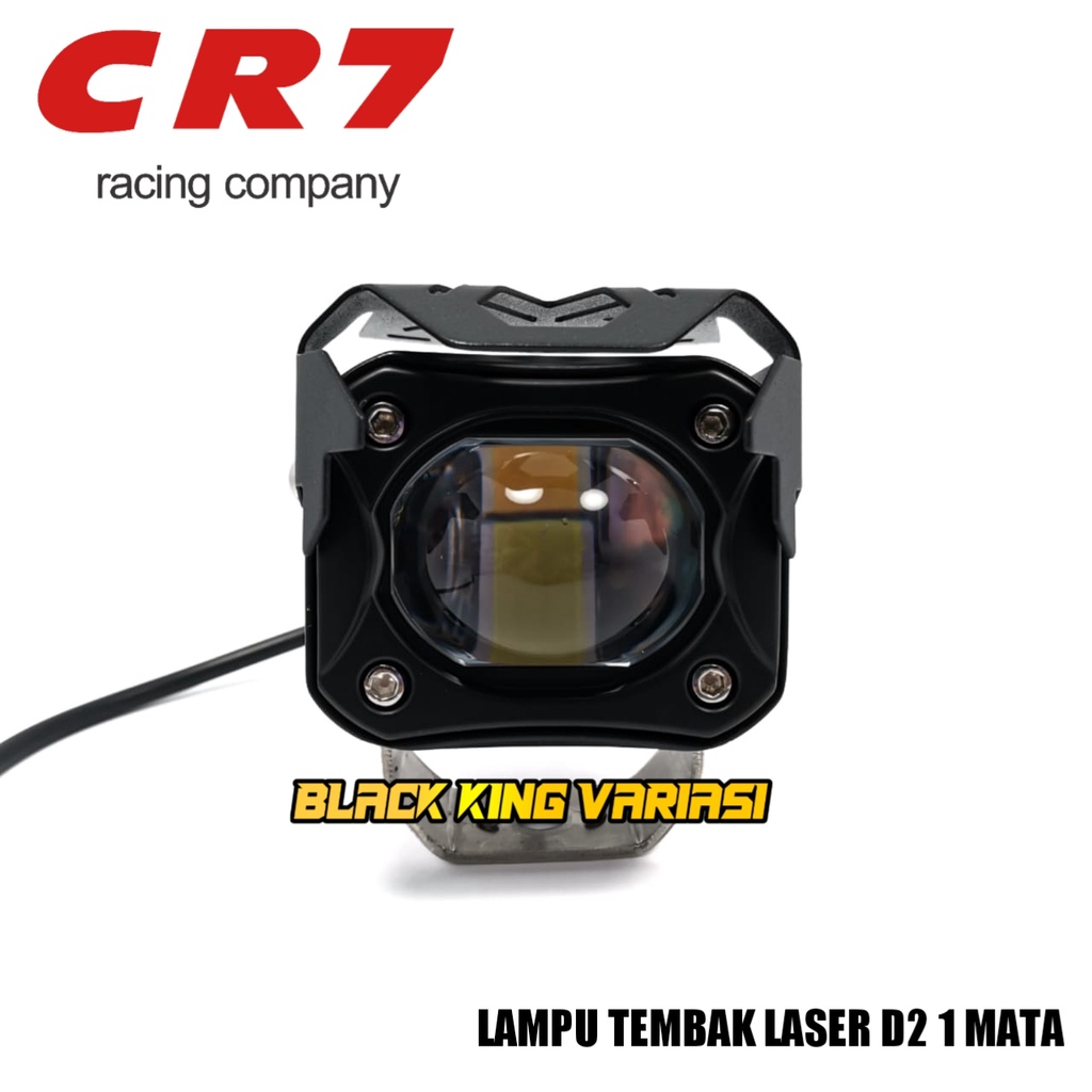 Lampu Tembak LED Laser D2 2 Warna Putih Kuning 1 Mata CR7 Lampu Tembak Owl 1 Mata Lampu Sorot Waterproof