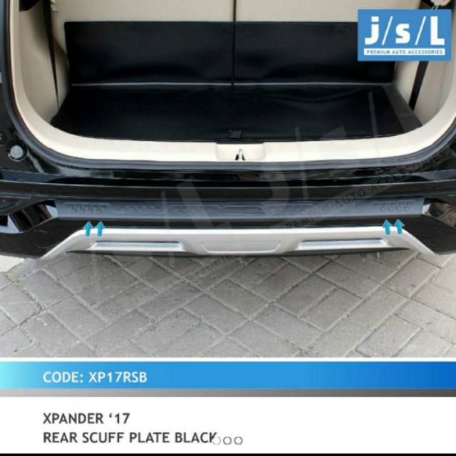 Rear scuff plate sillplate belakang hitam Xpander jsl