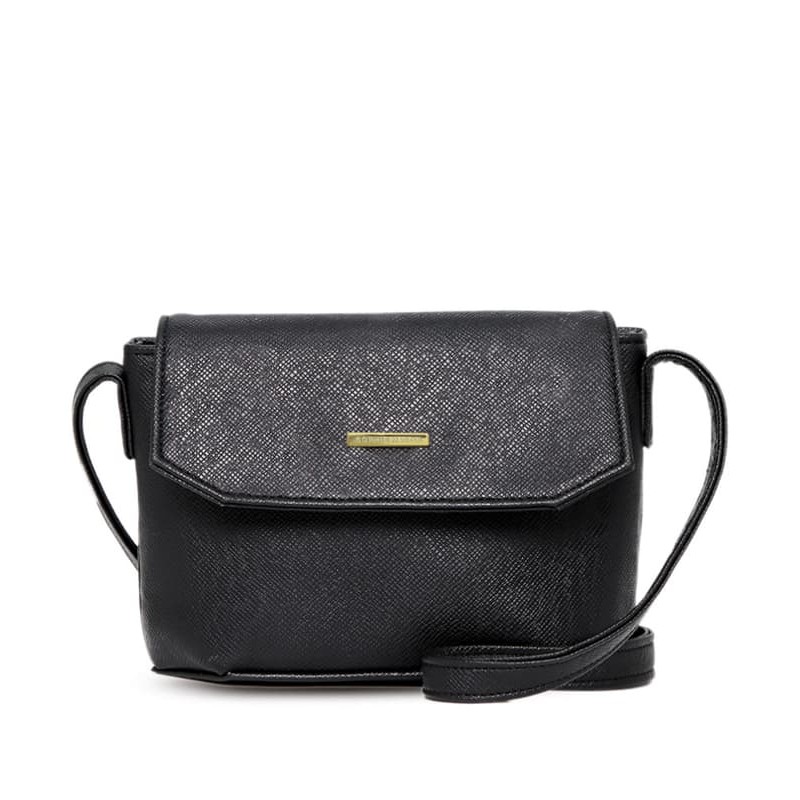 TAS SELEMPANG WANITA SOPHIE MARTIN KULIT HITAM KECIL PALAZZO T4772B5 A