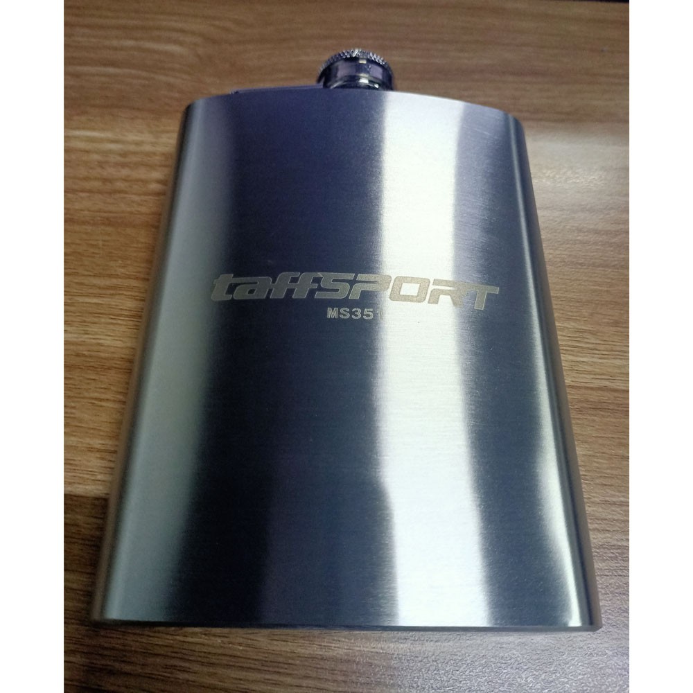 TaffSPORT Botol Minum Wine Flask Bentuk Kotak 8oz - MS351