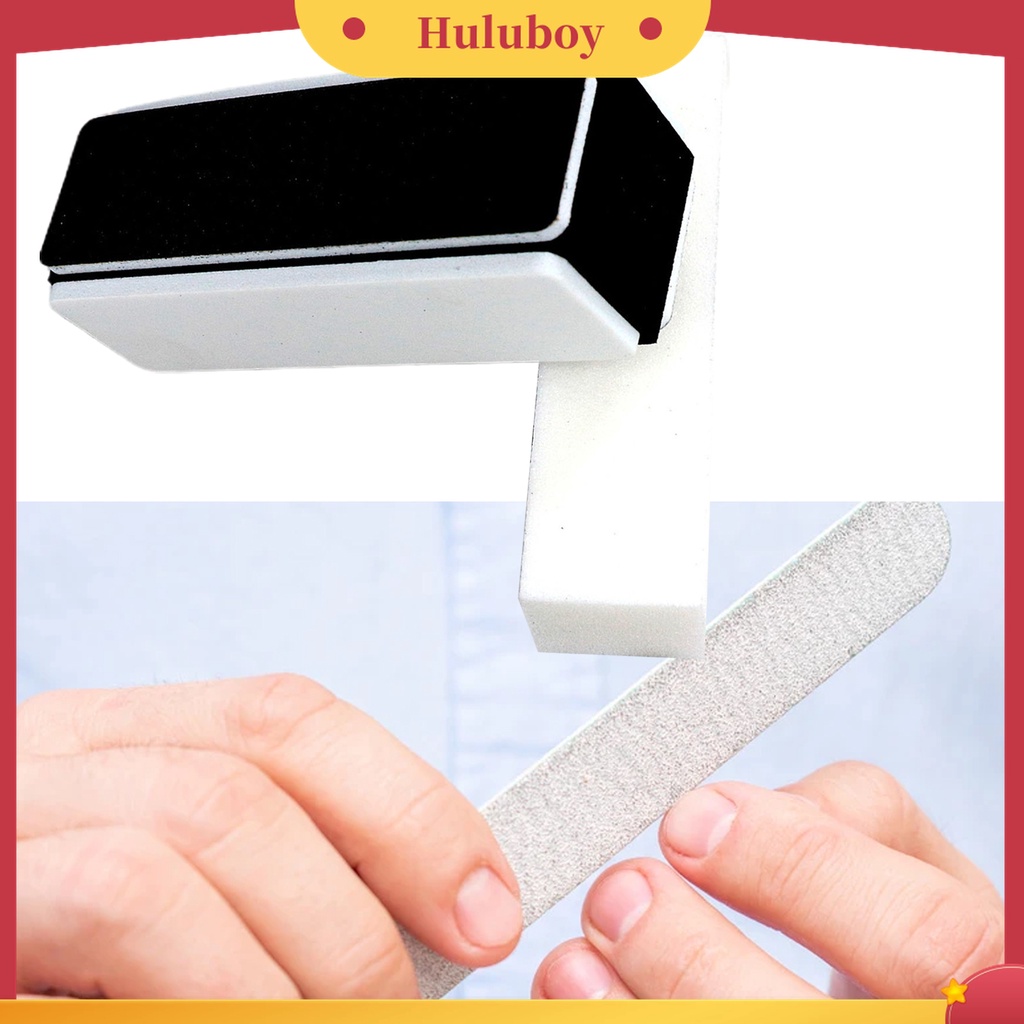 Huluboy Huluboy♡ 1 Set File Kikir Kuku Multifungsi Anti Abrasion Dengan Brush Buffing Sanding Blocks Untuk Manicure Pedicure